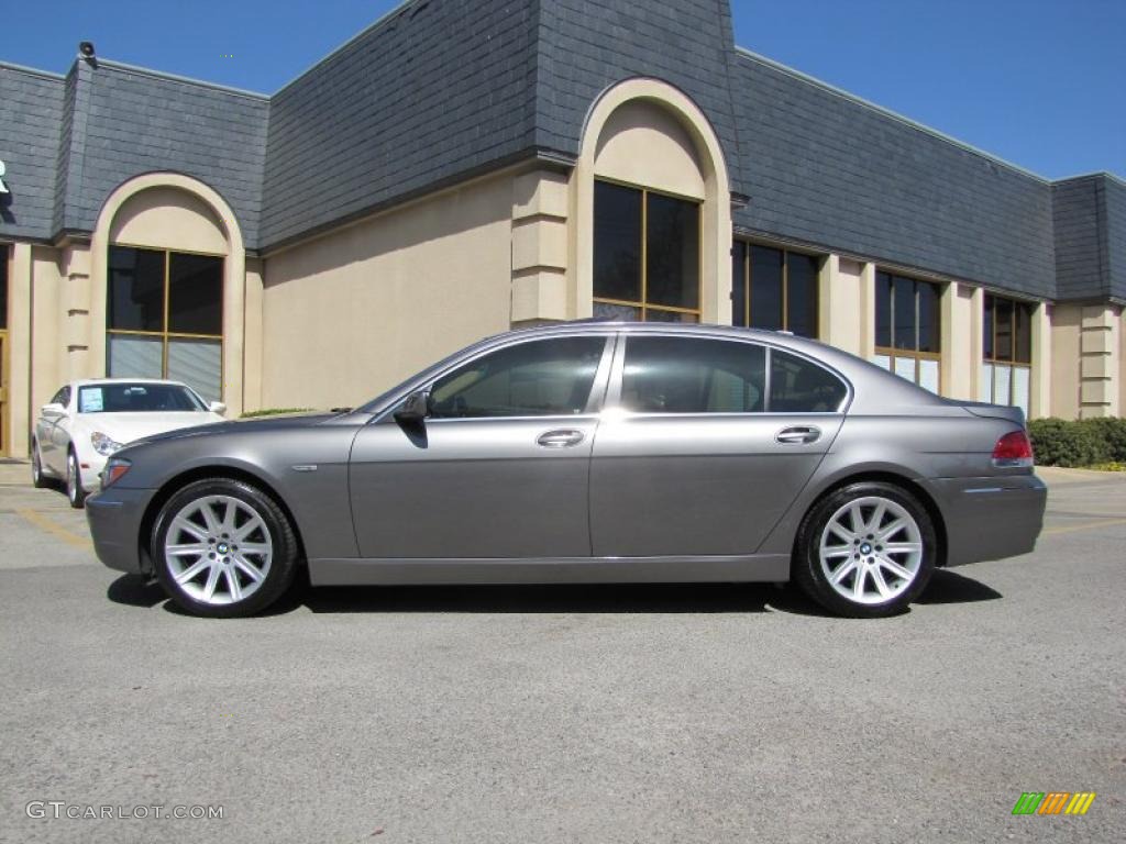 2006 7 Series 750Li Sedan - Sterling Grey Metallic / Dark Beige/Beige III photo #4