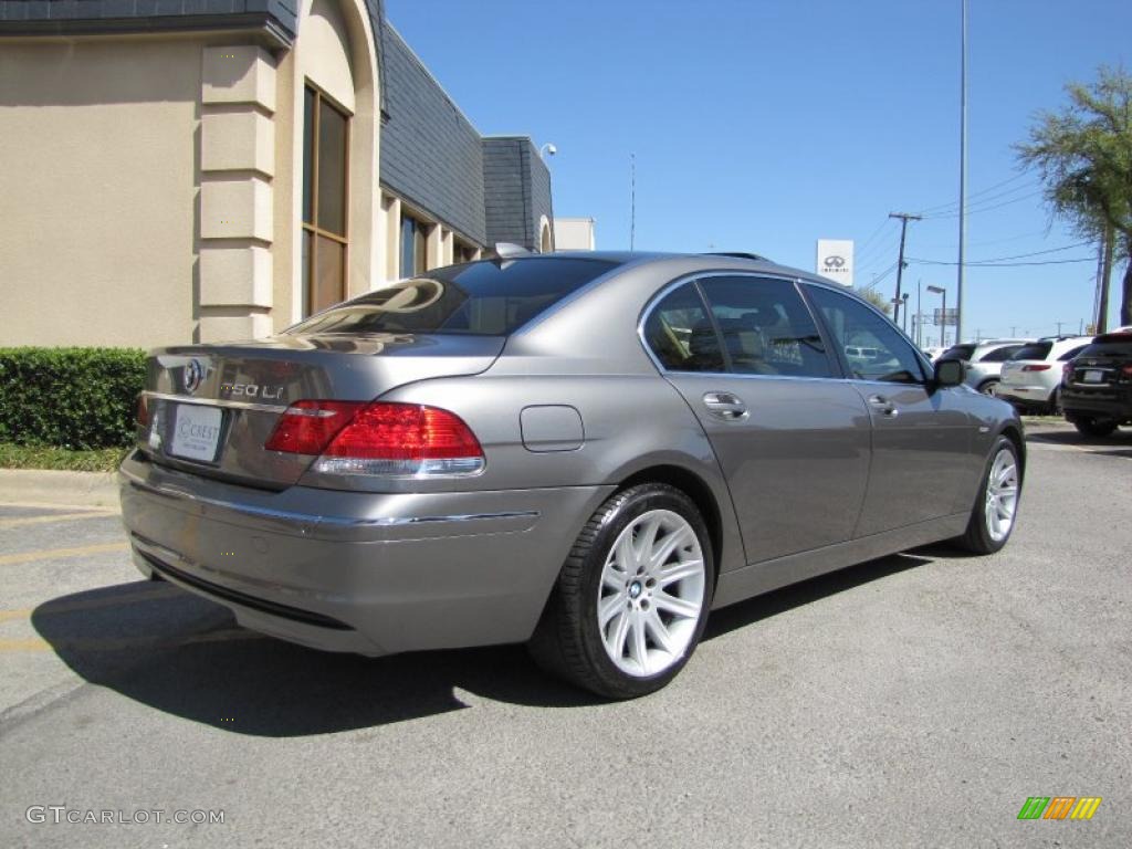 2006 7 Series 750Li Sedan - Sterling Grey Metallic / Dark Beige/Beige III photo #6