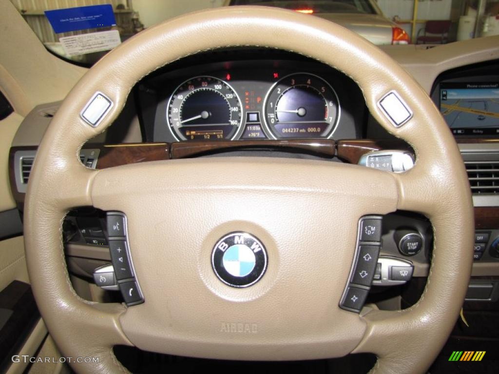 2006 7 Series 750Li Sedan - Sterling Grey Metallic / Dark Beige/Beige III photo #15