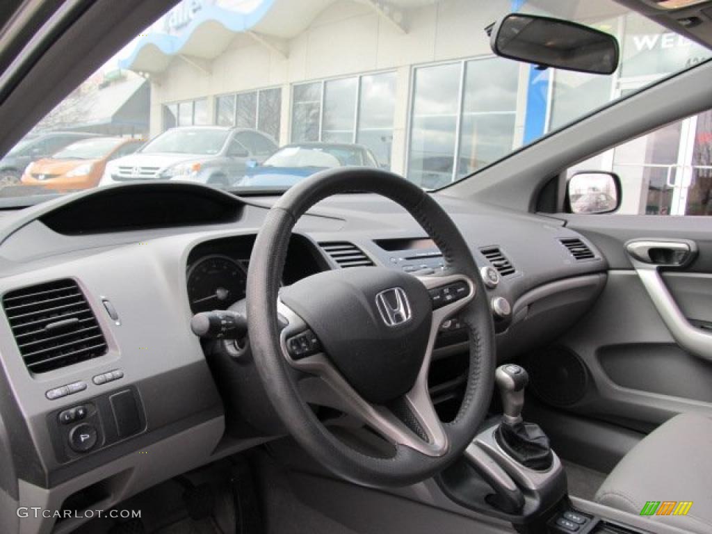 2008 Honda Civic EX-L Coupe Gray Dashboard Photo #47176512