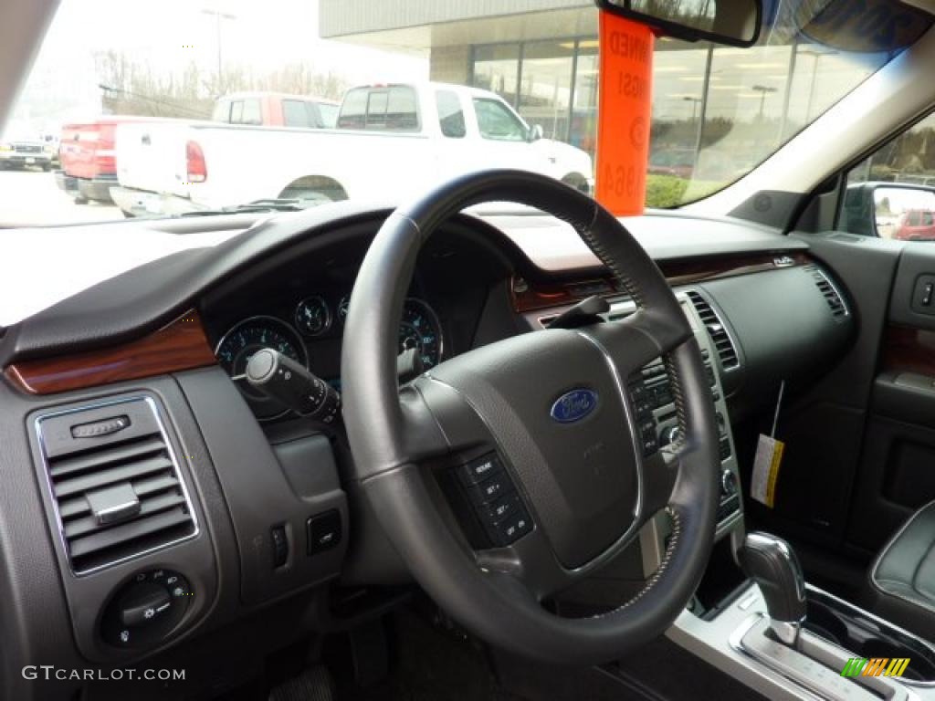 2010 Ford Flex SEL EcoBoost AWD Charcoal Black Steering Wheel Photo #47177019