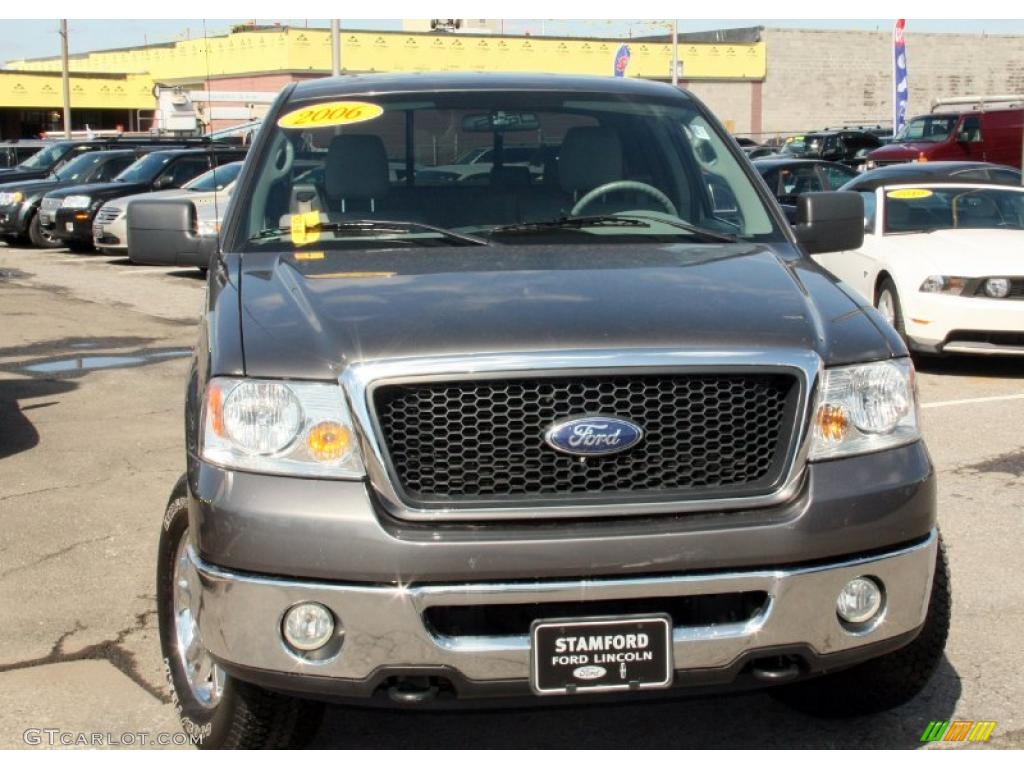 2006 F150 XLT SuperCab 4x4 - Dark Stone Metallic / Medium/Dark Flint photo #2