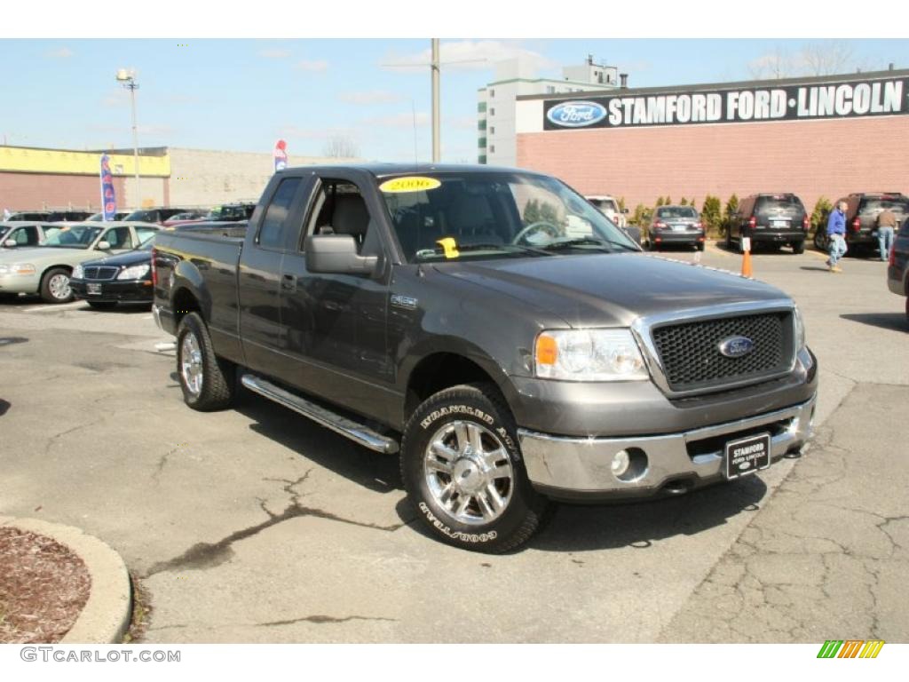 2006 F150 XLT SuperCab 4x4 - Dark Stone Metallic / Medium/Dark Flint photo #3
