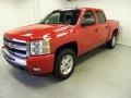 2011 Victory Red Chevrolet Silverado 1500 LT Crew Cab 4x4  photo #3