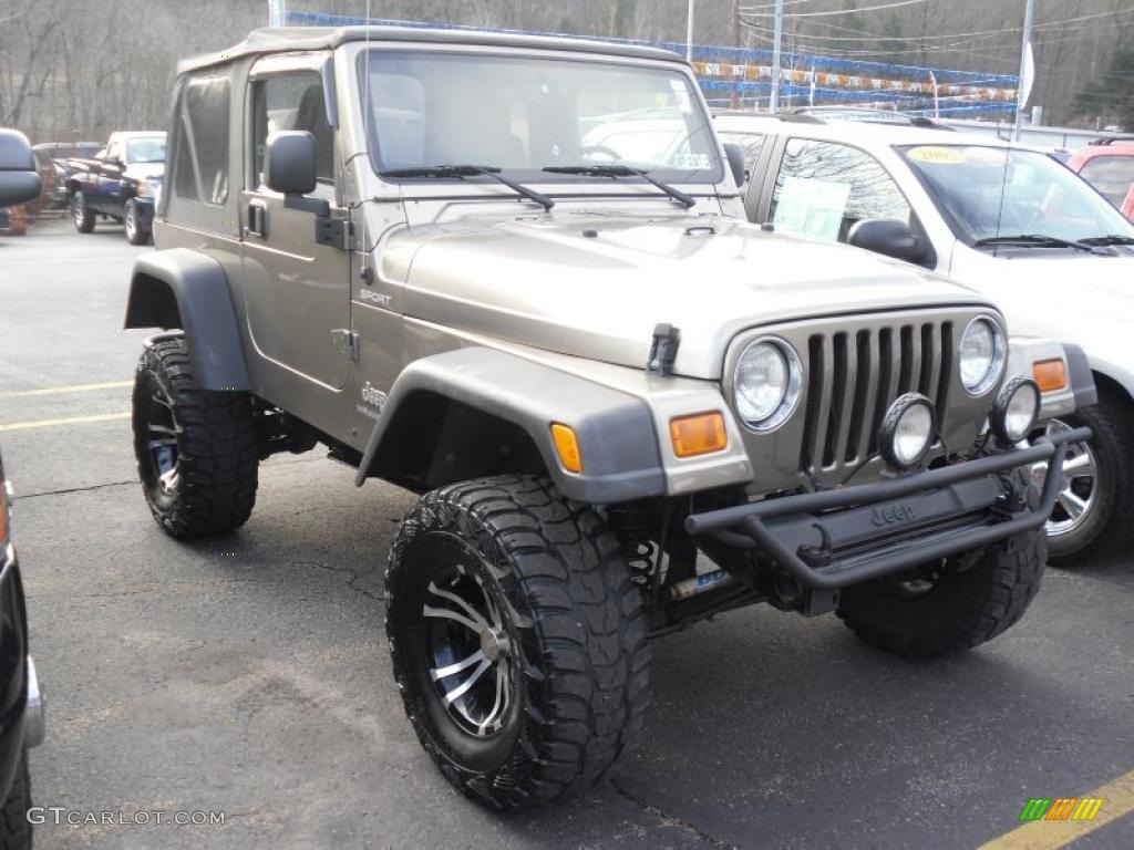 2004 Wrangler Sport 4x4 - Light Khaki Metallic / Khaki photo #2