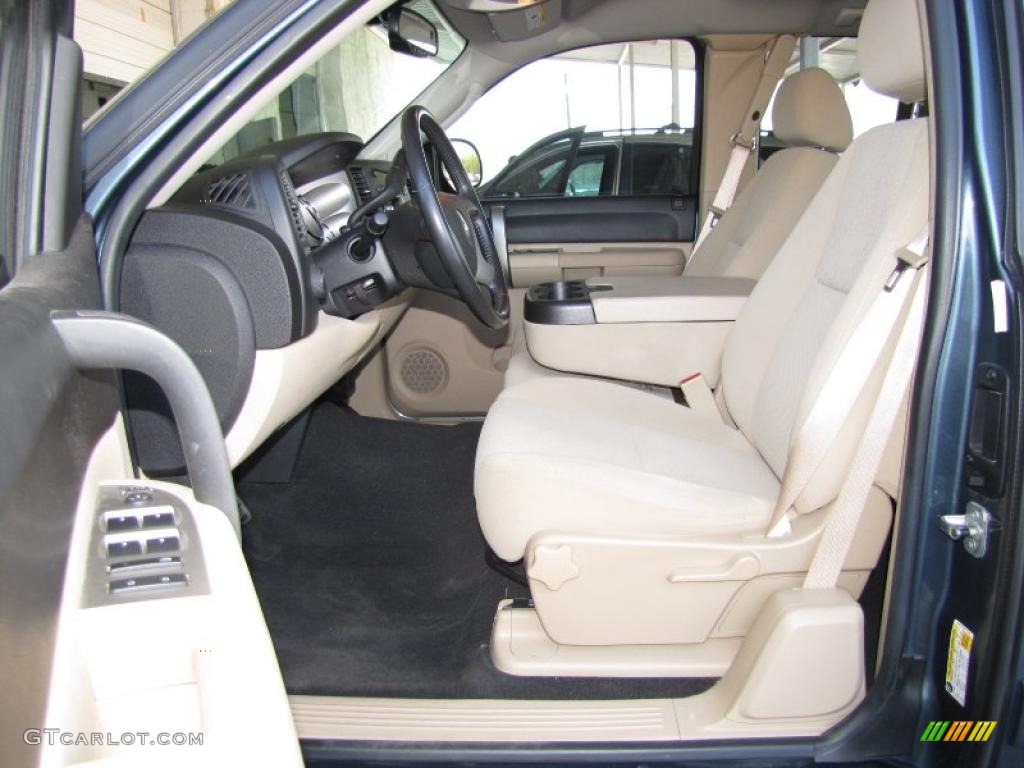 Light Cashmere/Ebony Accents Interior 2008 Chevrolet Silverado 1500 LT Extended Cab Photo #47178546