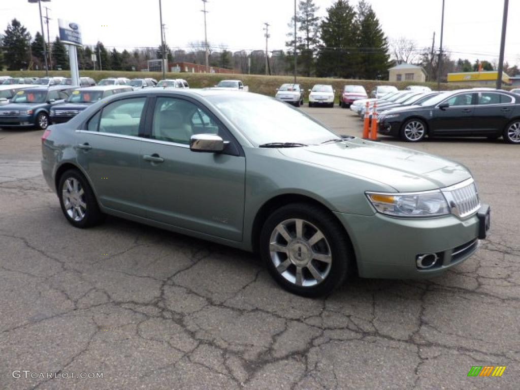 2008 MKZ AWD Sedan - Moss Green Metallic / Light Stone photo #6