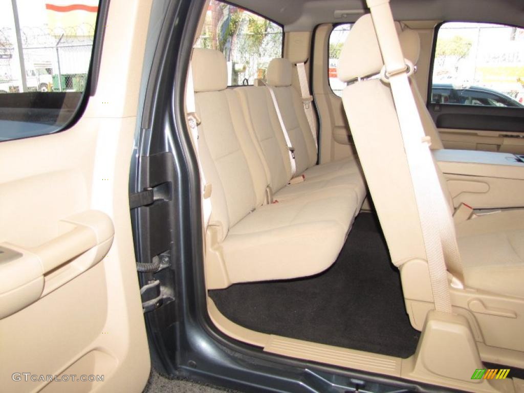 Light Cashmere/Ebony Accents Interior 2008 Chevrolet Silverado 1500 LT Extended Cab Photo #47178561