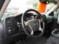 Ebony Black 2007 GMC Sierra 2500HD SLE Extended Cab 4x4 Steering Wheel
