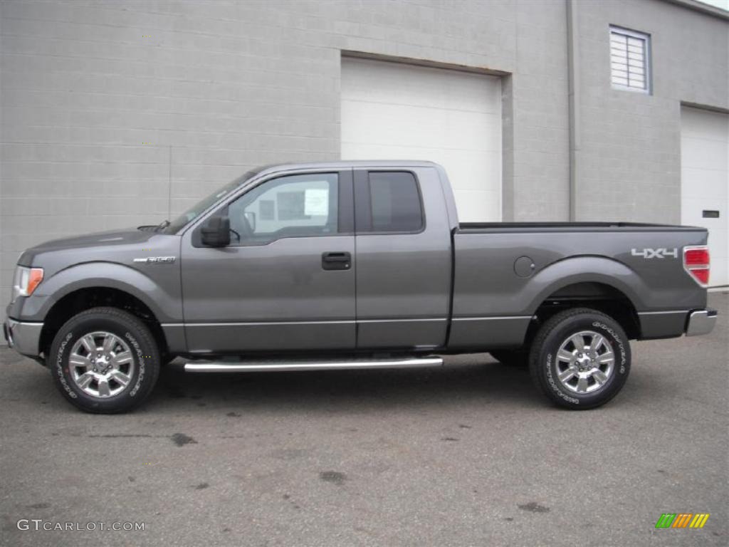 2011 F150 XLT SuperCab 4x4 - Sterling Grey Metallic / Steel Gray photo #3