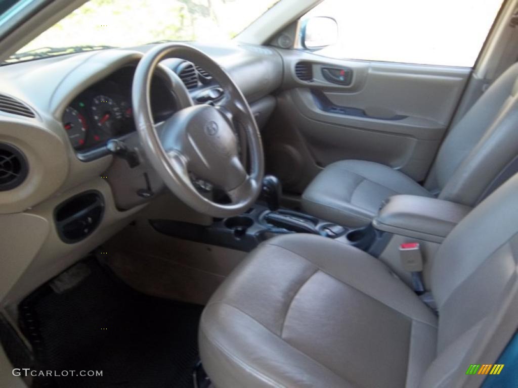 2002 Santa Fe GLS AWD - Pine Green / Beige photo #8