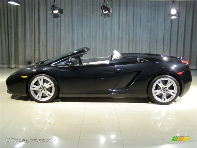 Black Metallic 2007 Lamborghini Gallardo Spyder Exterior Photo #47183