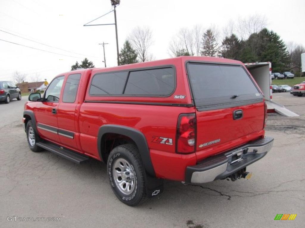 2006 Silverado 1500 Z71 Extended Cab 4x4 - Victory Red / Dark Charcoal photo #4