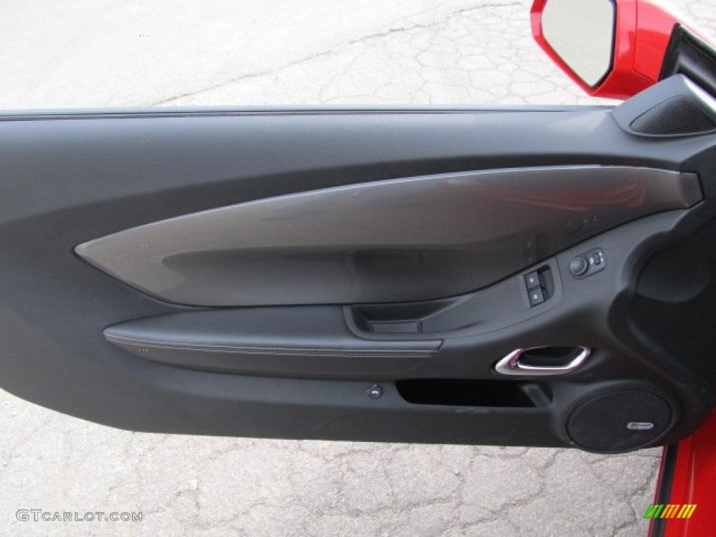 2011 Chevrolet Camaro LT Coupe Black Door Panel Photo #47183208