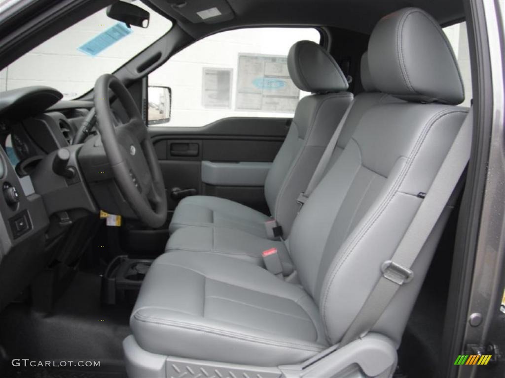 Steel Gray Interior 2011 Ford F150 XL Regular Cab Photo #47183340