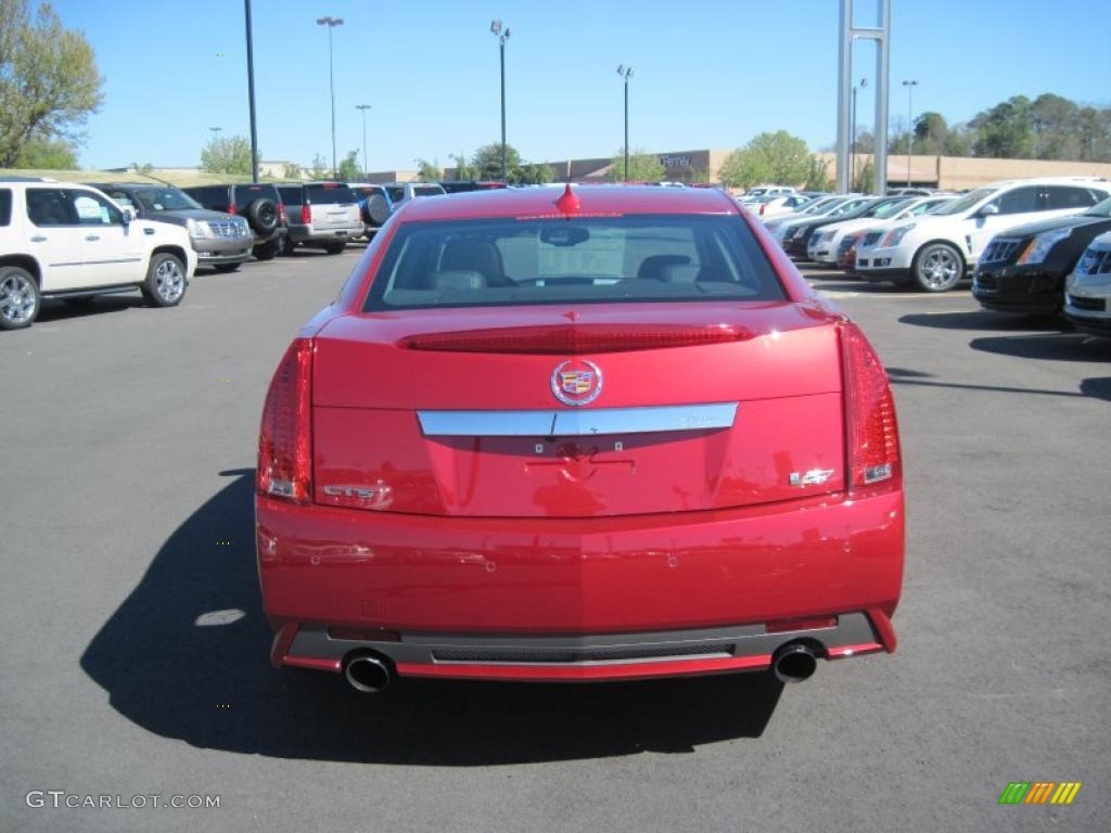 2011 CTS -V Sedan - Crystal Red Tintcoat / Ebony photo #4