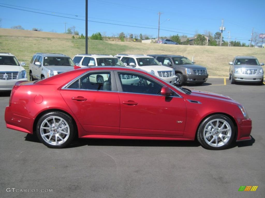 Crystal Red Tintcoat 2011 Cadillac CTS -V Sedan Exterior Photo #47183619