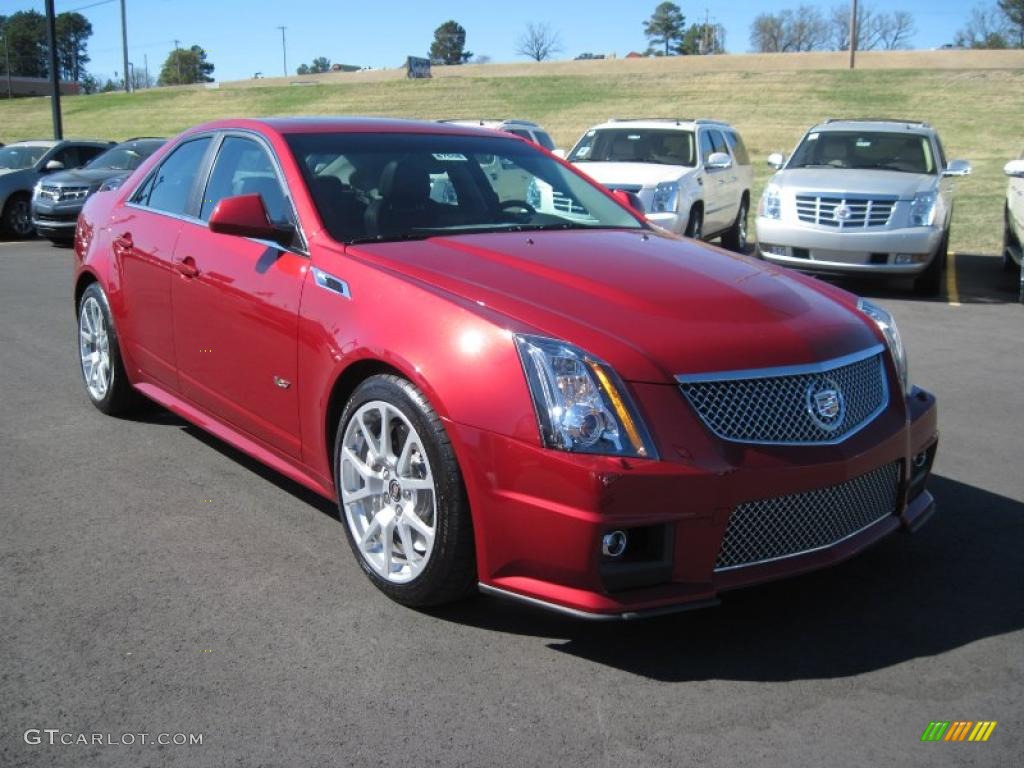 Crystal Red Tintcoat 2011 Cadillac CTS -V Sedan Exterior Photo #47183634