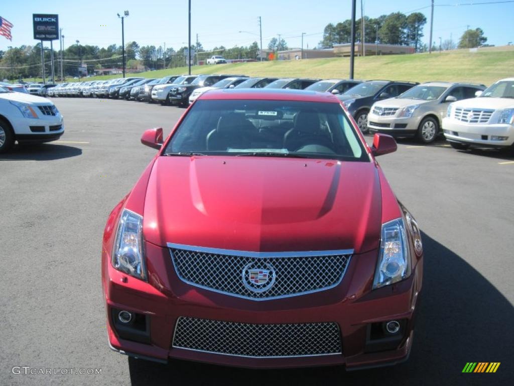 2011 CTS -V Sedan - Crystal Red Tintcoat / Ebony photo #9