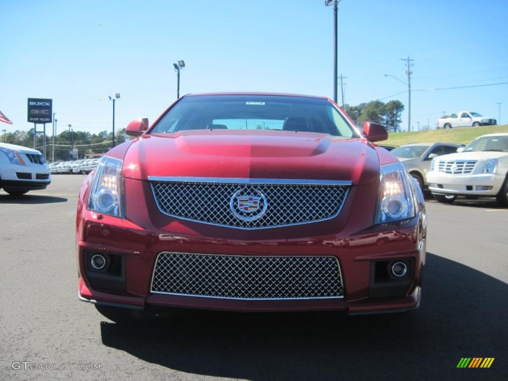 2011 CTS -V Sedan - Crystal Red Tintcoat / Ebony photo #10