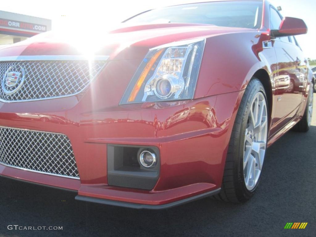 2011 CTS -V Sedan - Crystal Red Tintcoat / Ebony photo #11