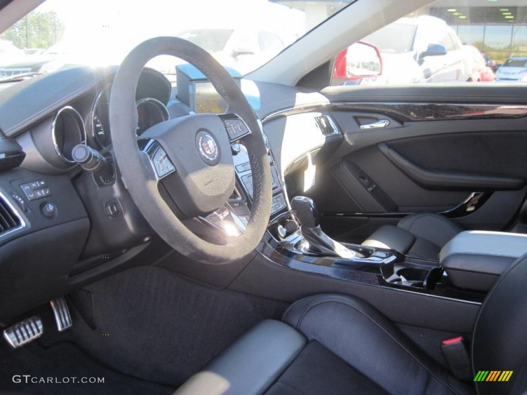 2011 Cadillac CTS -V Sedan Ebony Steering Wheel Photo #47183670
