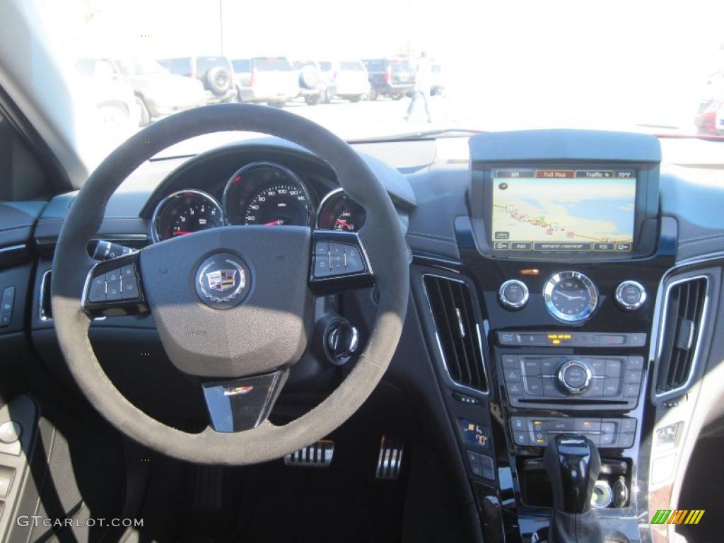 2011 Cadillac CTS -V Sedan Ebony Dashboard Photo #47183748