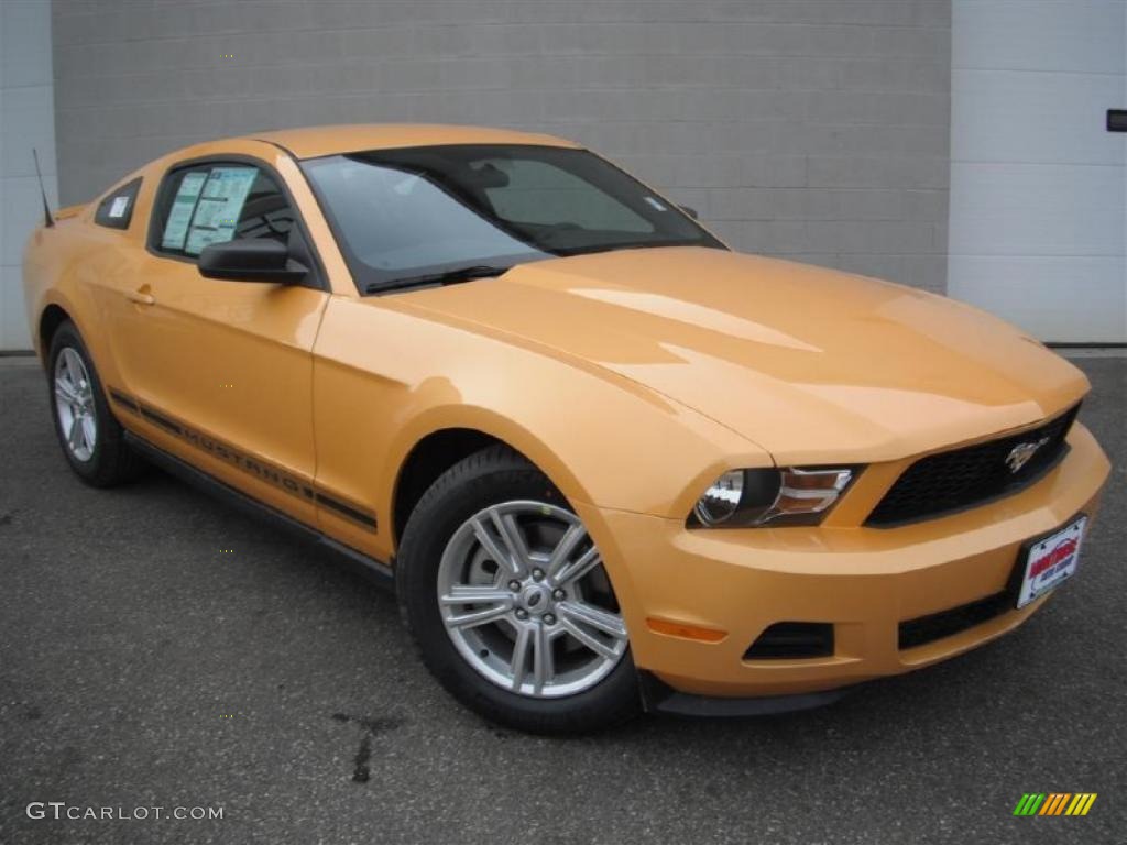 Yellow Blaze Metallic Tri-Coat 2012 Ford Mustang V6 Coupe Exterior Photo #47184330