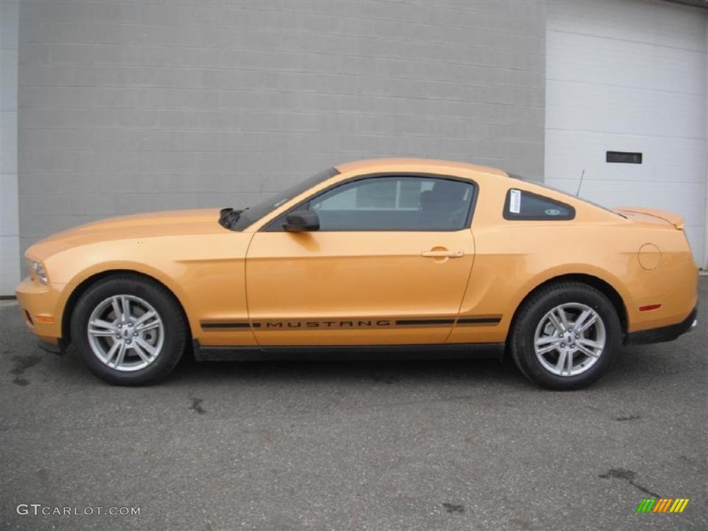 Yellow Blaze Metallic Tri-Coat 2012 Ford Mustang V6 Coupe Exterior Photo #47184336