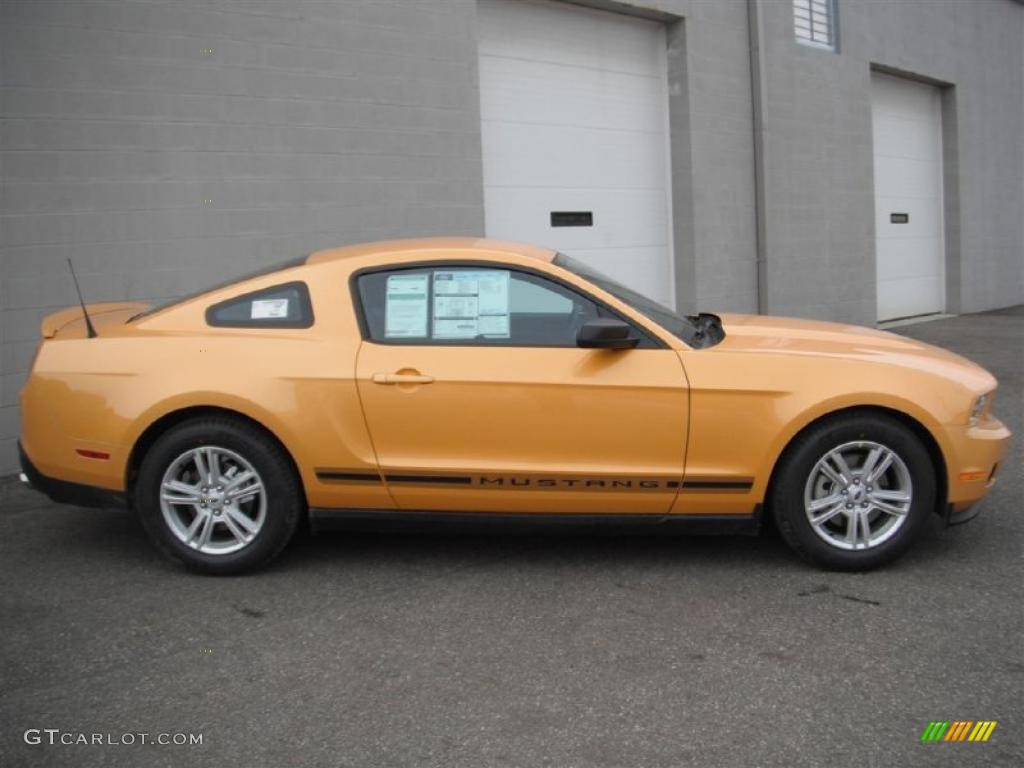Yellow Blaze Metallic Tri-Coat 2012 Ford Mustang V6 Coupe Exterior Photo #47184342