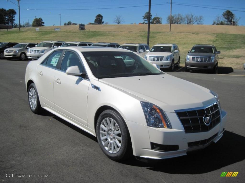 White Diamond Tricoat 2011 Cadillac CTS 3.0 Sedan Exterior Photo #47184393