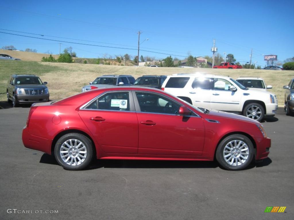 Crystal Red Tintcoat 2011 Cadillac CTS 3.0 Sedan Exterior Photo #47184633