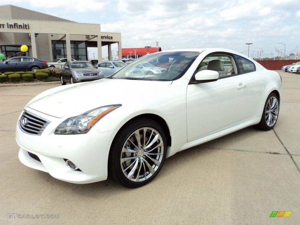 2011 G 37 S Sport Coupe - Moonlight White / Stone photo #1
