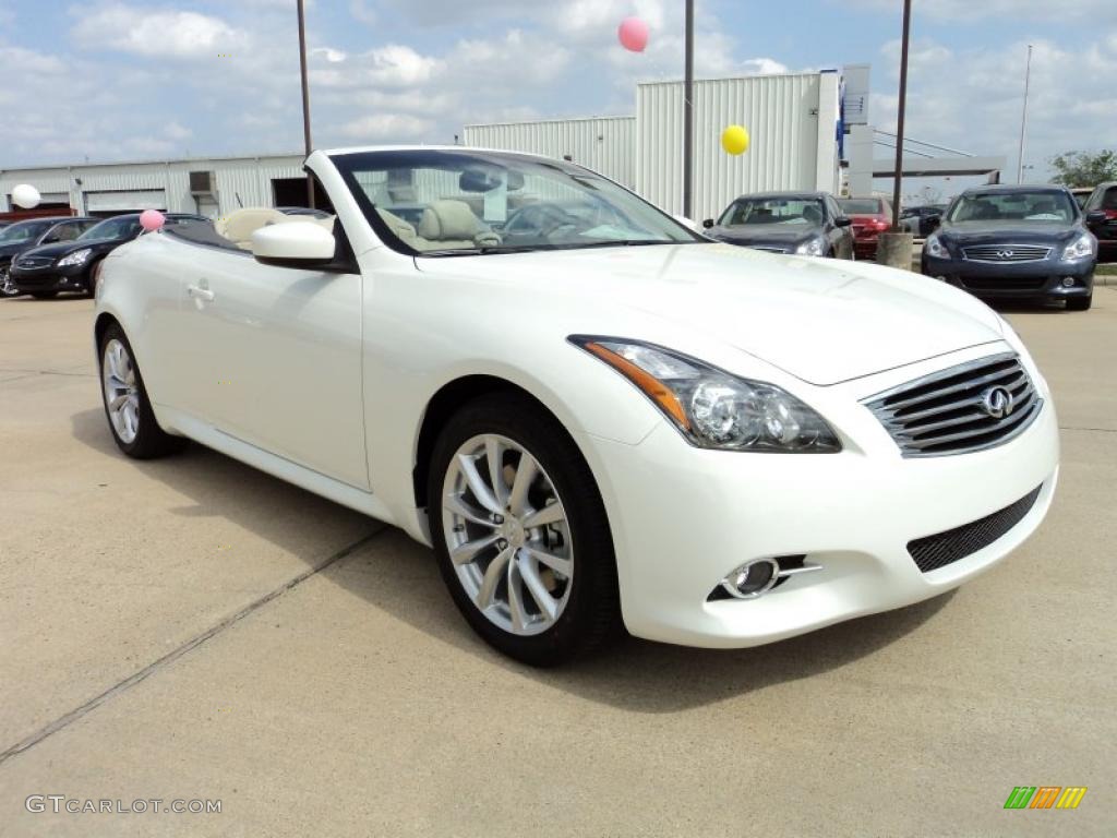 Moonlight White 2011 Infiniti G 37 Convertible Exterior Photo #47186226