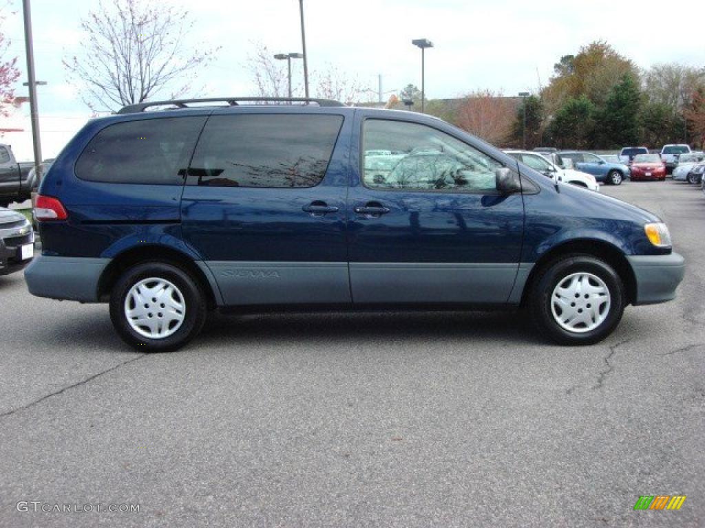 2003 Sienna LE - Stratosphere Blue Mica / Gray photo #3