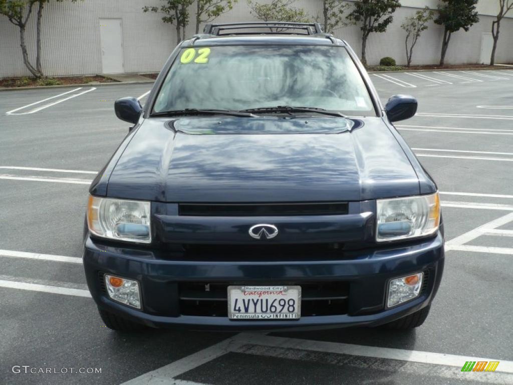 2002 QX4 4x4 - Midnight Blue Metallic / Stone Beige photo #2