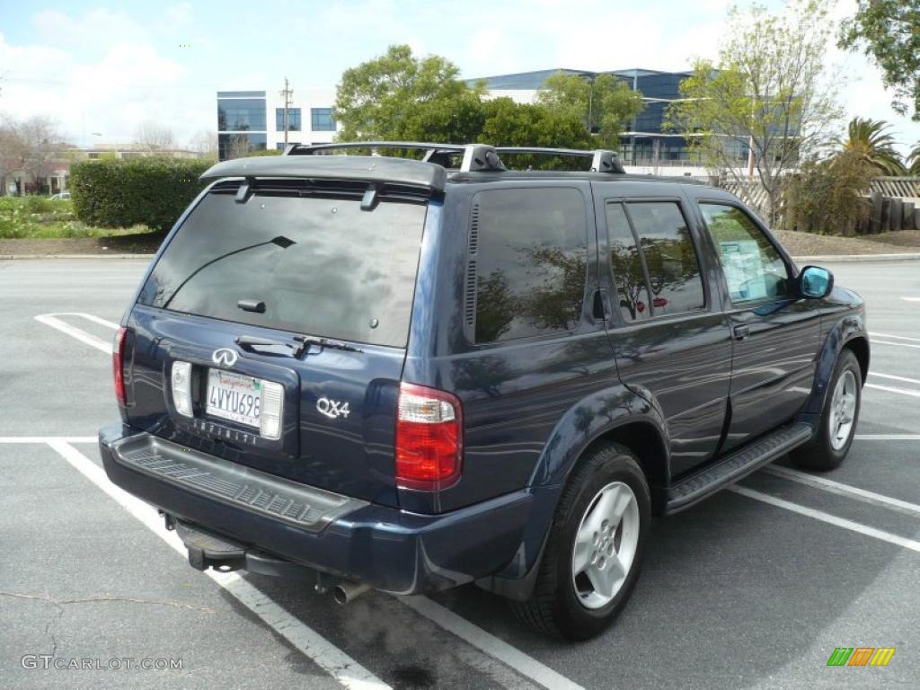 2002 QX4 4x4 - Midnight Blue Metallic / Stone Beige photo #8