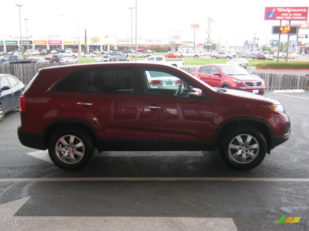 2011 Sorento LX - Spicy Red / Gray photo #6