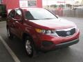 2011 Spicy Red Kia Sorento LX  photo #7