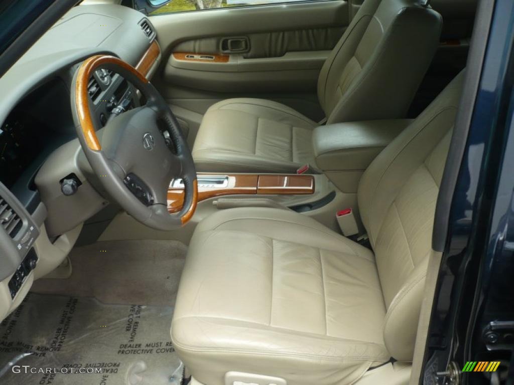 Stone Beige Interior 2002 Infiniti QX4 4x4 Photo #47186646