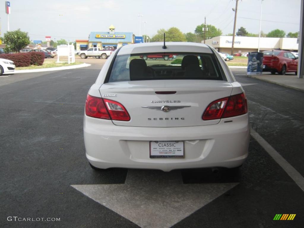 2010 Sebring Touring Sedan - Stone White / Dark Khaki/Light Graystone photo #4