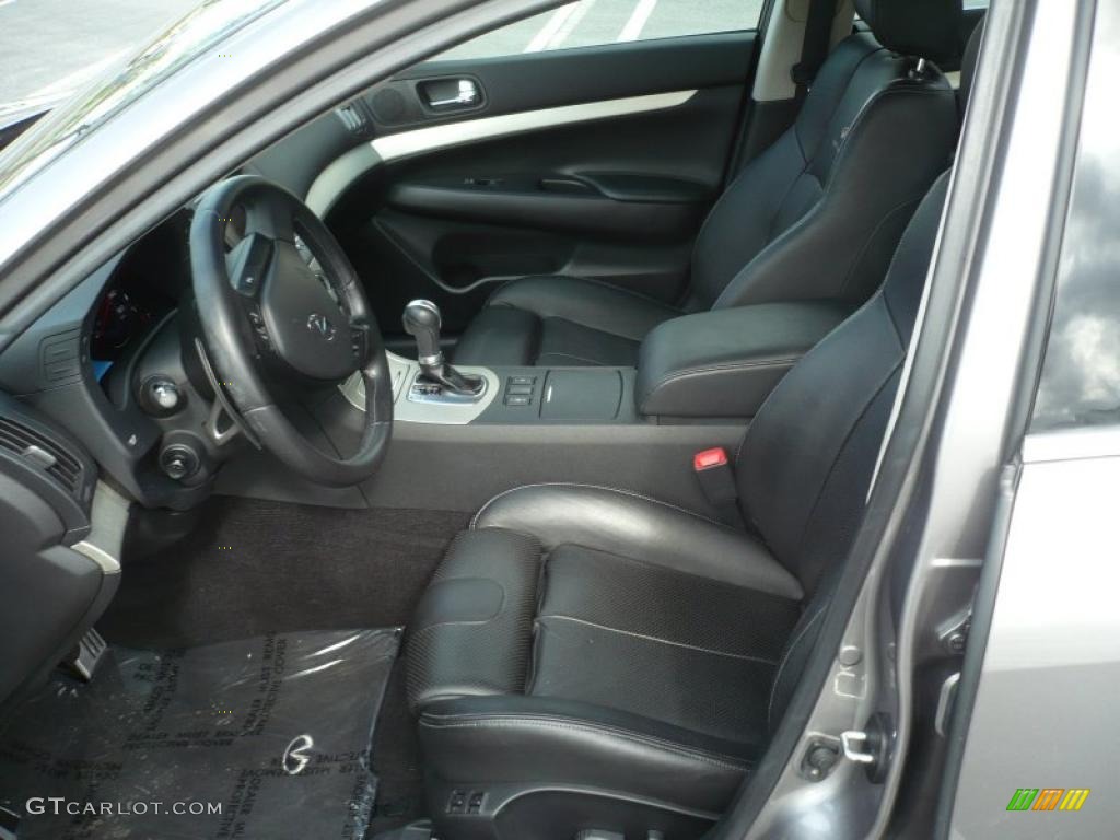 Graphite Black Interior 2007 Infiniti G 35 S Sport Sedan Photo #47186976
