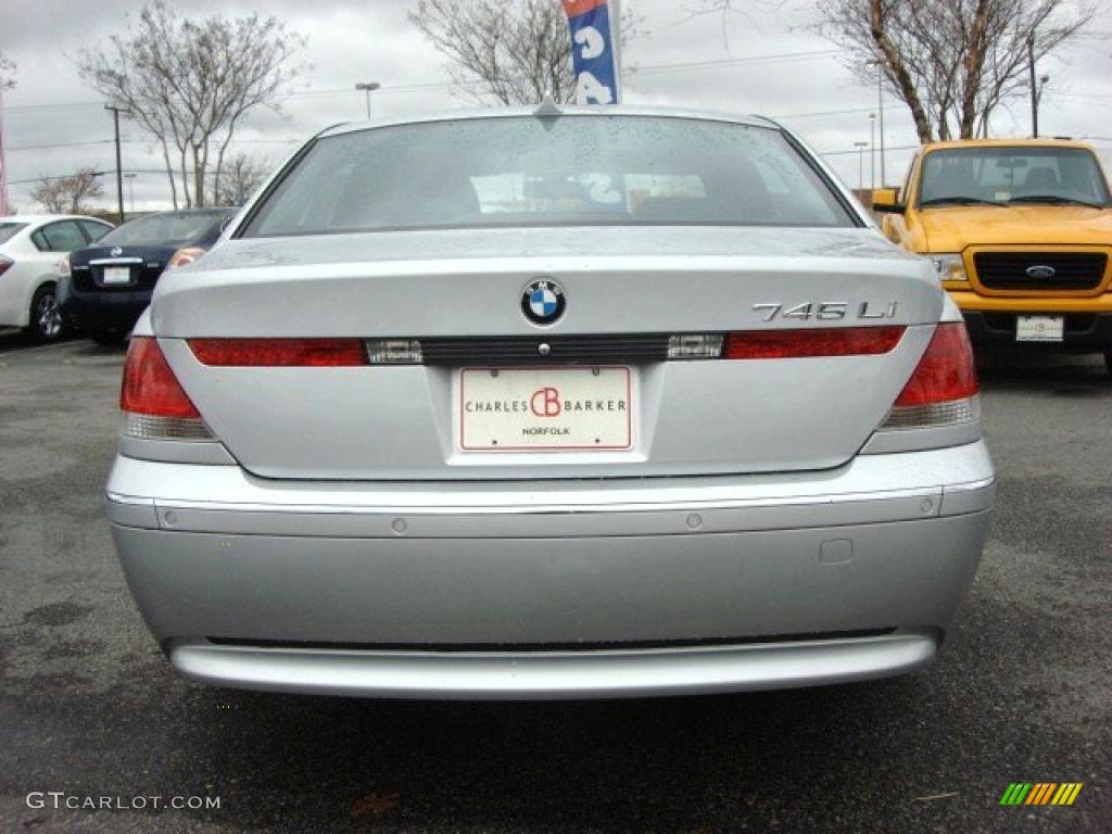 2004 7 Series 745Li Sedan - Titanium Silver Metallic / Black/Black photo #5