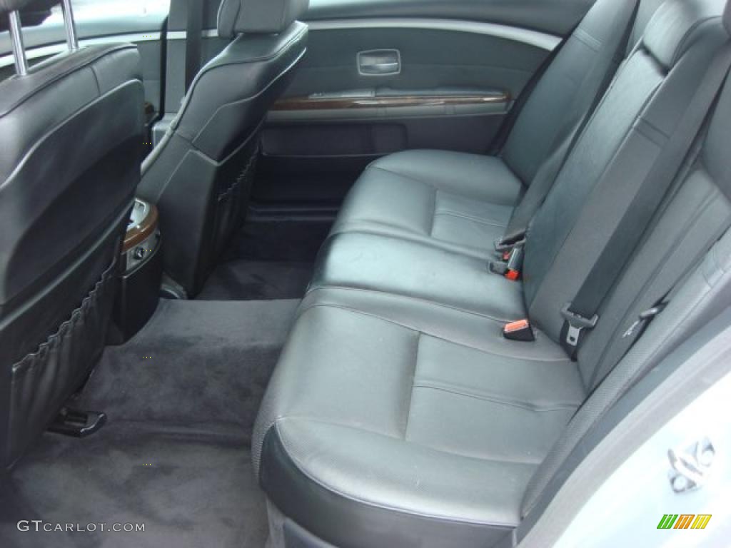 2004 7 Series 745Li Sedan - Titanium Silver Metallic / Black/Black photo #12