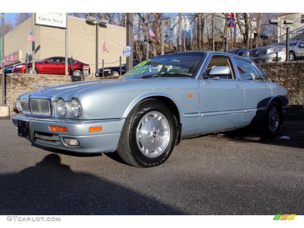 Ice Blue Metallic Jaguar XJ