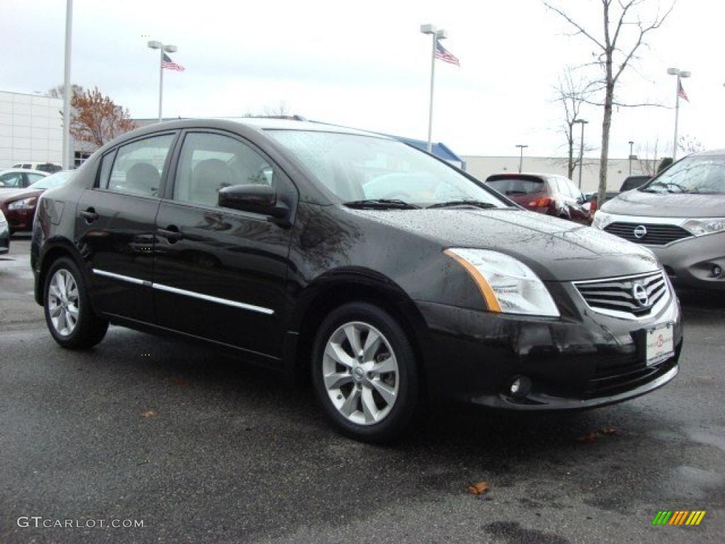 2010 Sentra 2.0 SL - Espresso Black Metallic / Beige photo #2