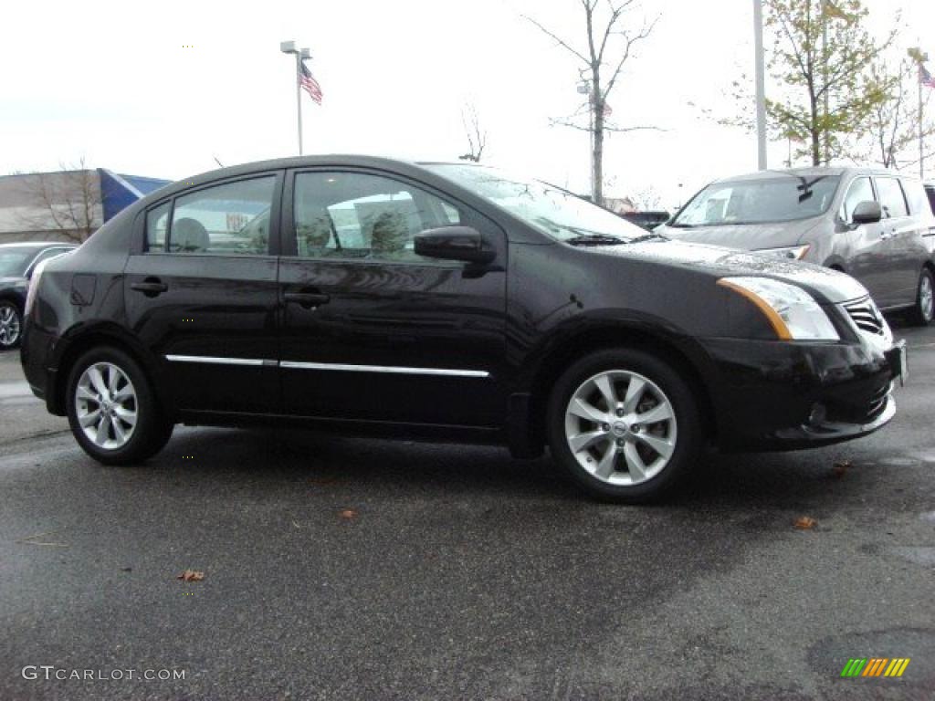 2010 Sentra 2.0 SL - Espresso Black Metallic / Beige photo #3