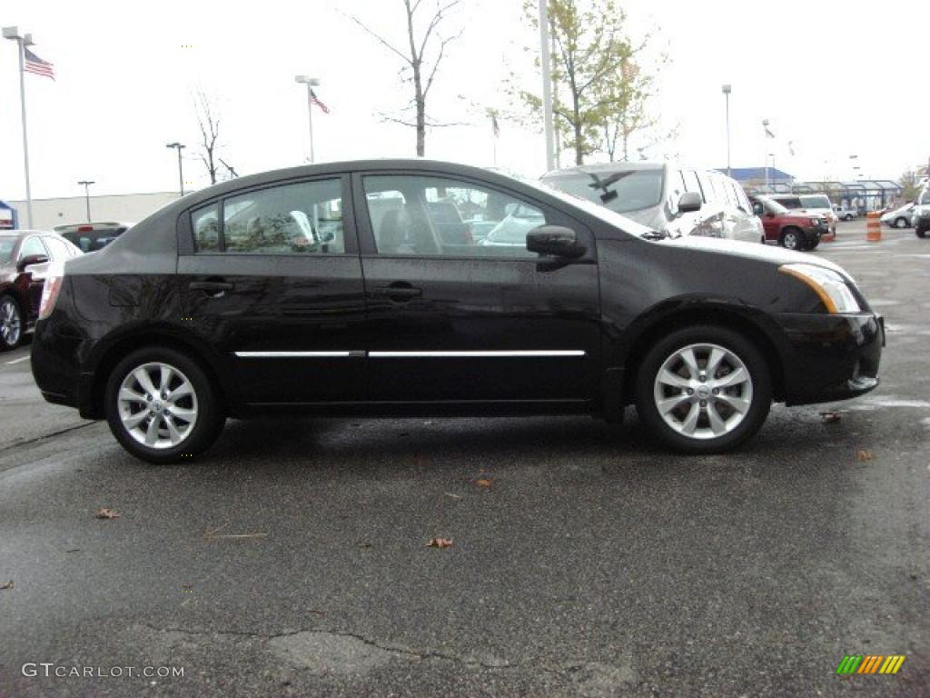 2010 Sentra 2.0 SL - Espresso Black Metallic / Beige photo #4