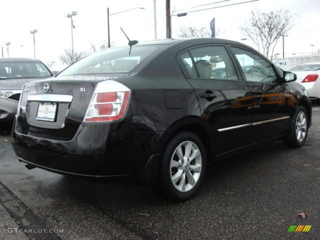 2010 Sentra 2.0 SL - Espresso Black Metallic / Beige photo #5