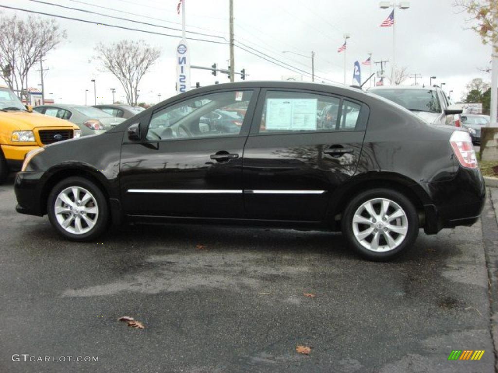 2010 Sentra 2.0 SL - Espresso Black Metallic / Beige photo #7